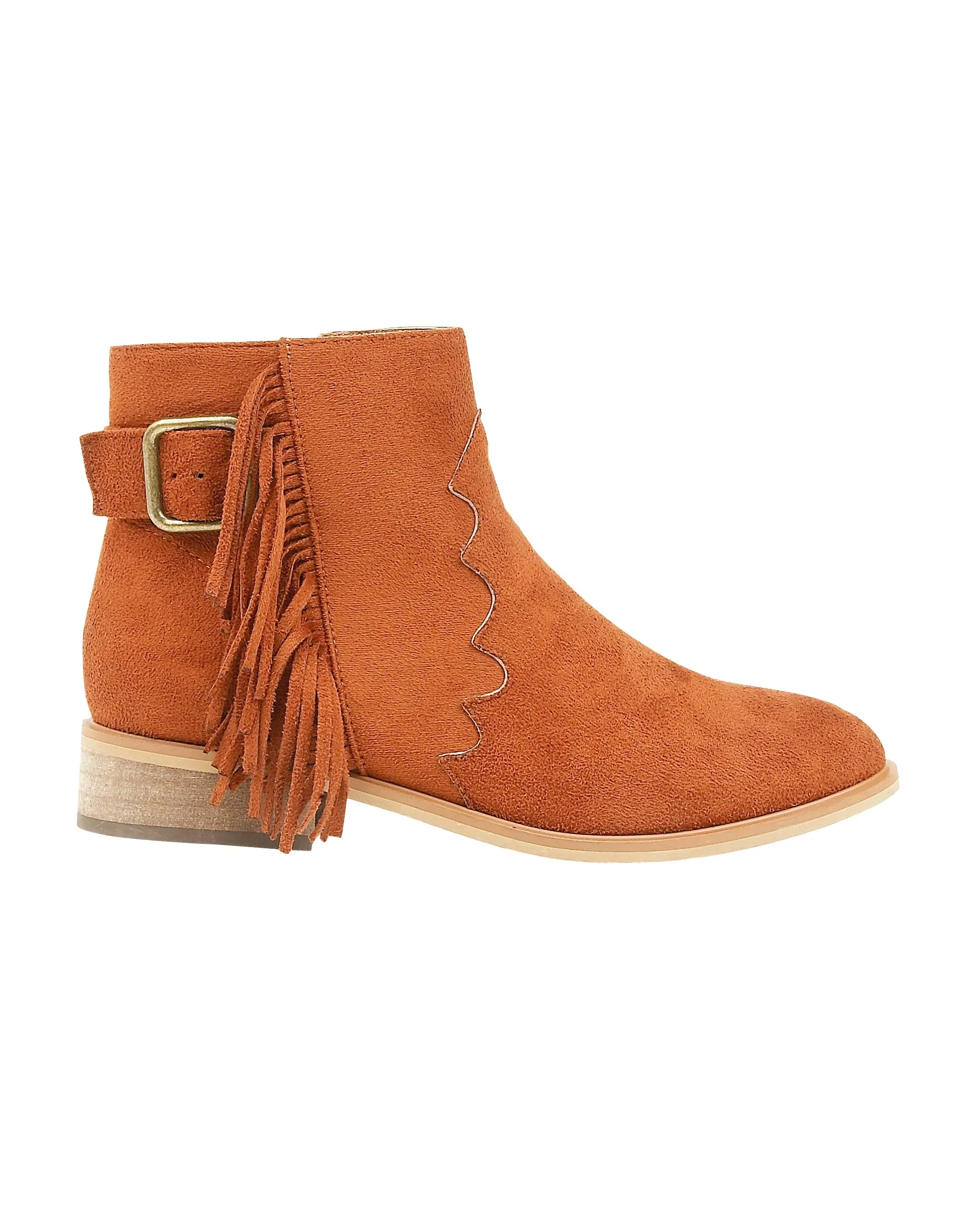 Tan Suedette Boots