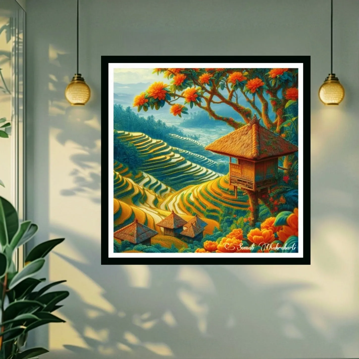 Terraced Fields Wall Art S1