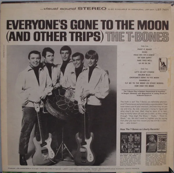 The T-Bones - Everyone's Gone To The Moon (And Other Trips) (LP, Album) (VG )