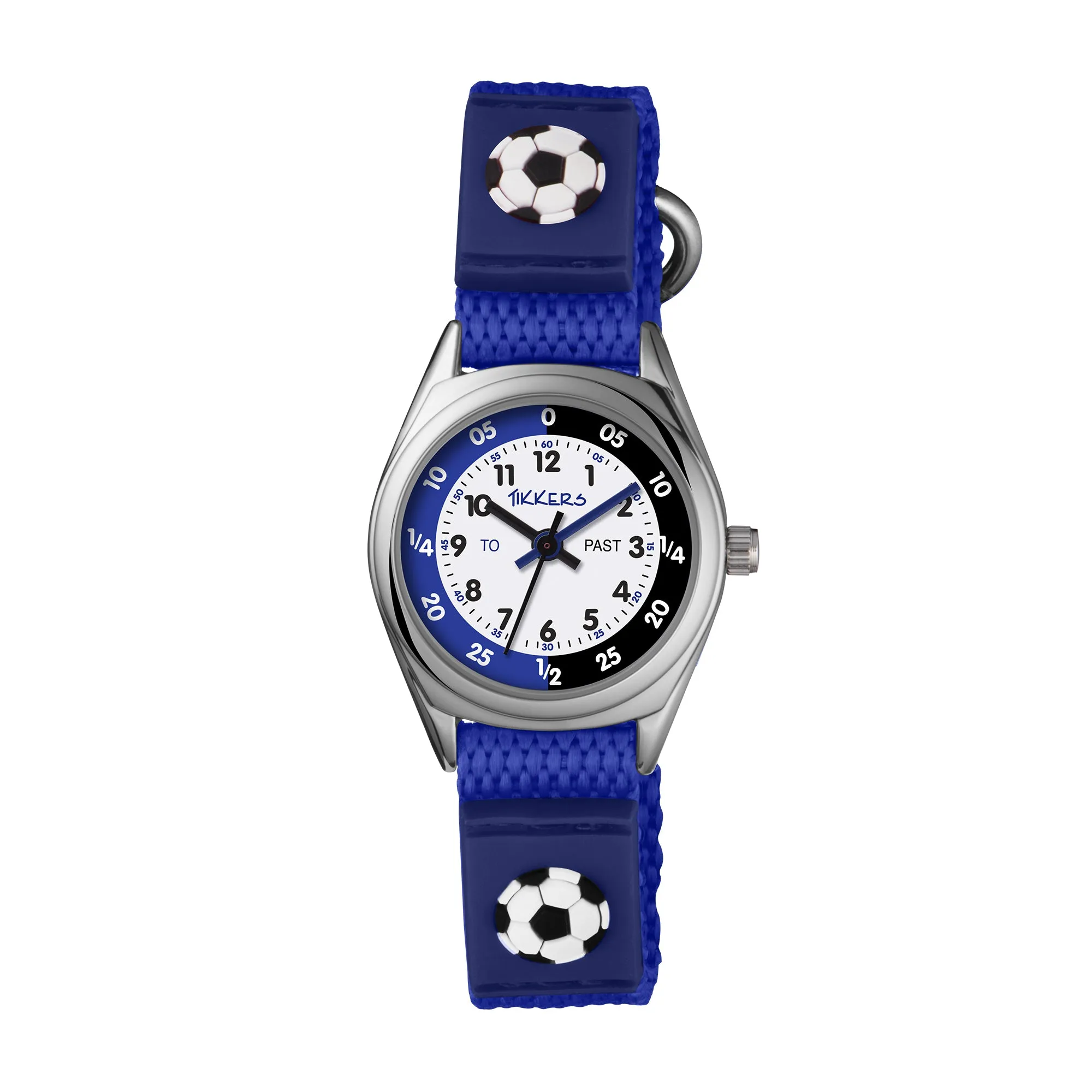 Tikkers Time Teacher Canvas Soccer Watch TK0122