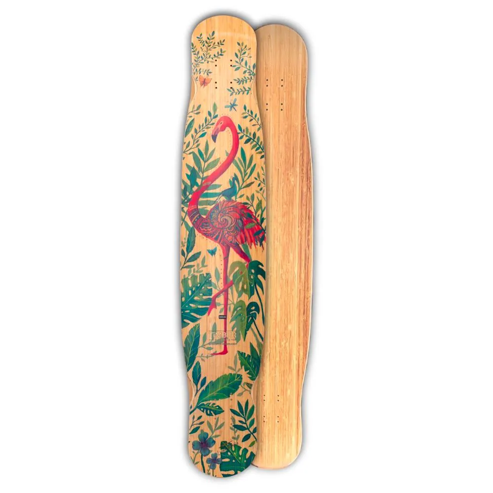 Timber Flaming V3 49" Dancing Longboard Deck - Flex-1