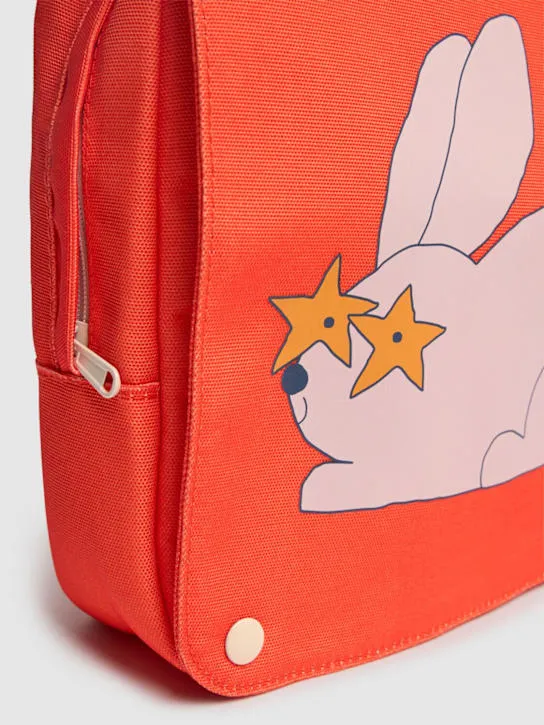 Tiny Cottons   Rabbit print canvas backpack 