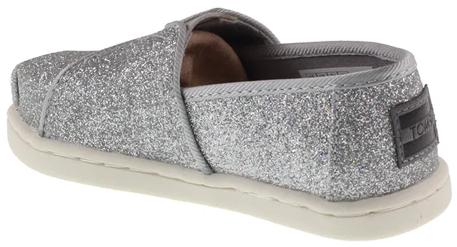 Toms Shoes Infants Glimmer Alpargata Silver