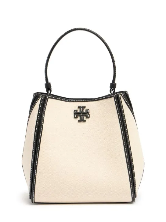 Tory Burch   Small McGraw canvas bucket bag 