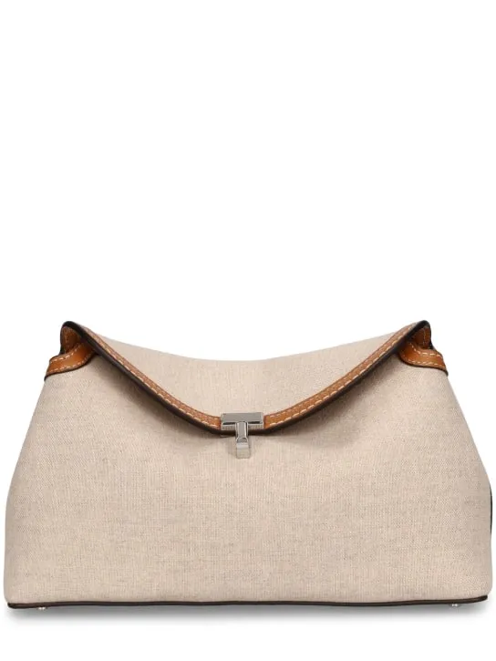 Toteme   T-Lock canvas clutch 