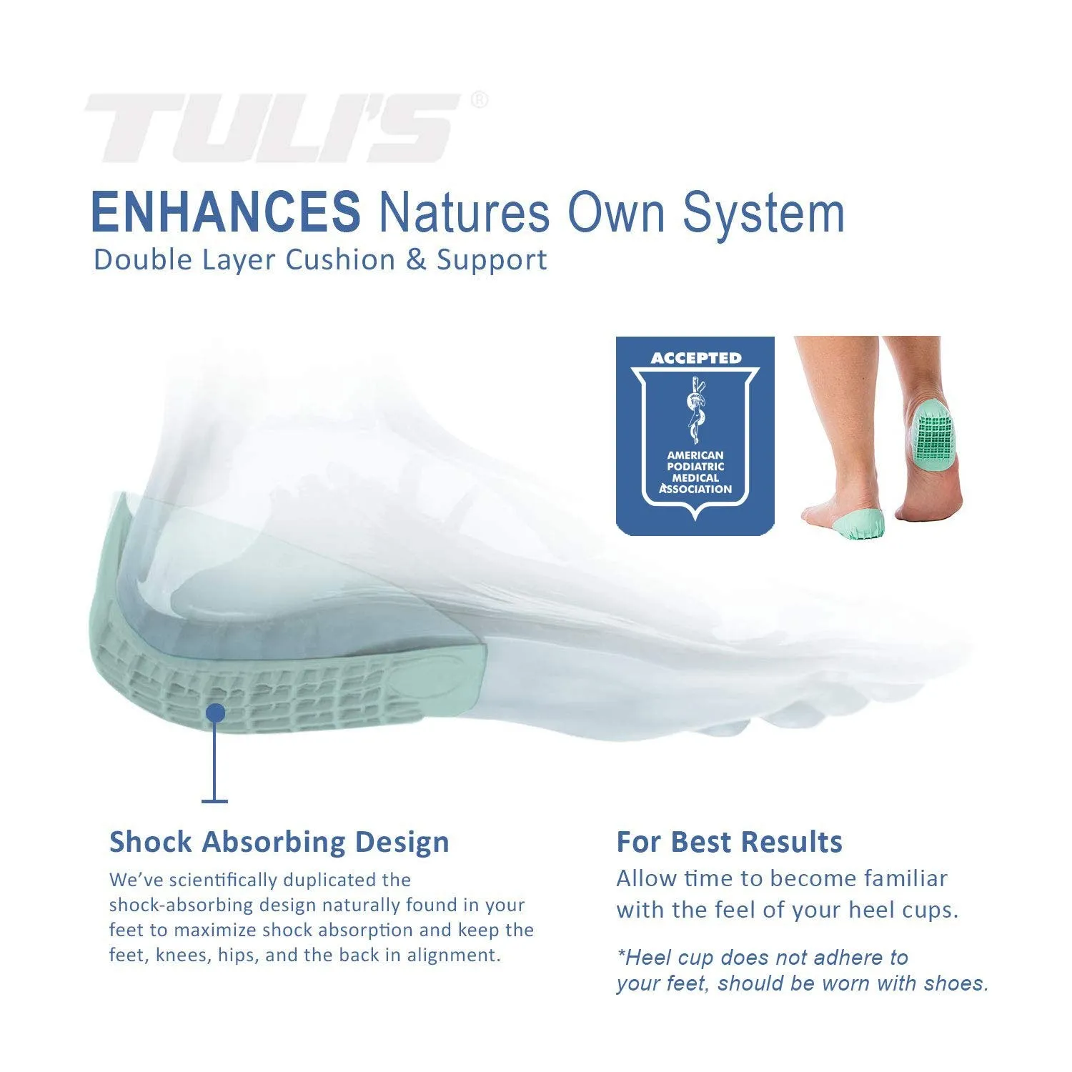 Tuli's® Heavy Duty Heel Cups™