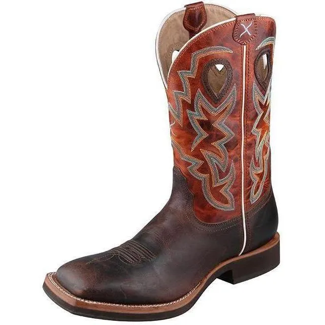 Twisted X Men’s Horseman Boot – Chocolate/Orange