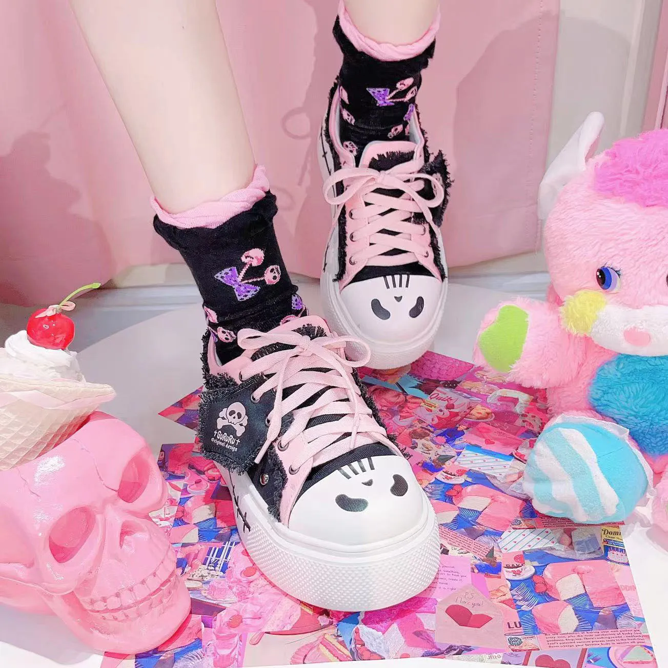 ULZZANG   canvas shoes  KF83165