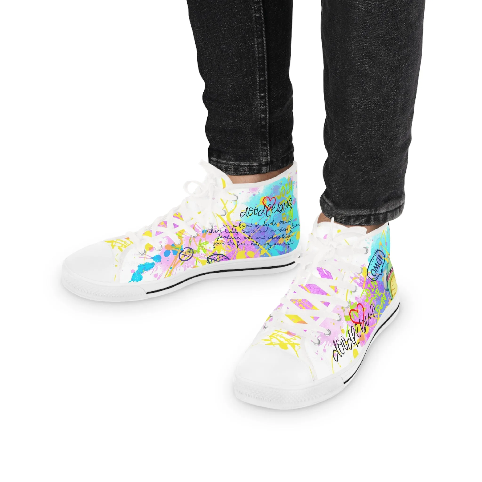 Unisex High Top Sneakers - Doodlebug