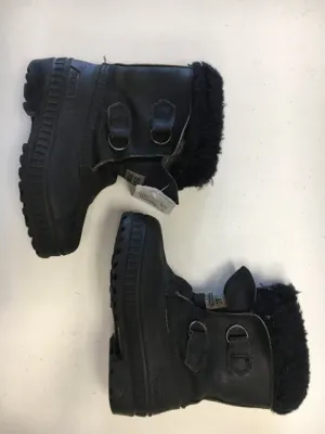 Used Sorel Kaufman Black JR Size 11 Winter Boots