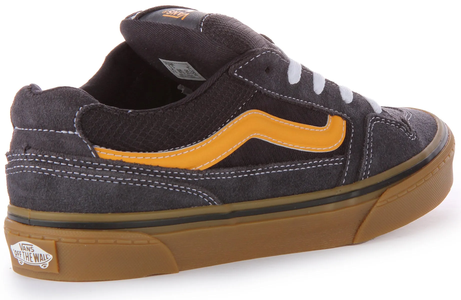 Vans Caldrone In Navy Yellow For Youth