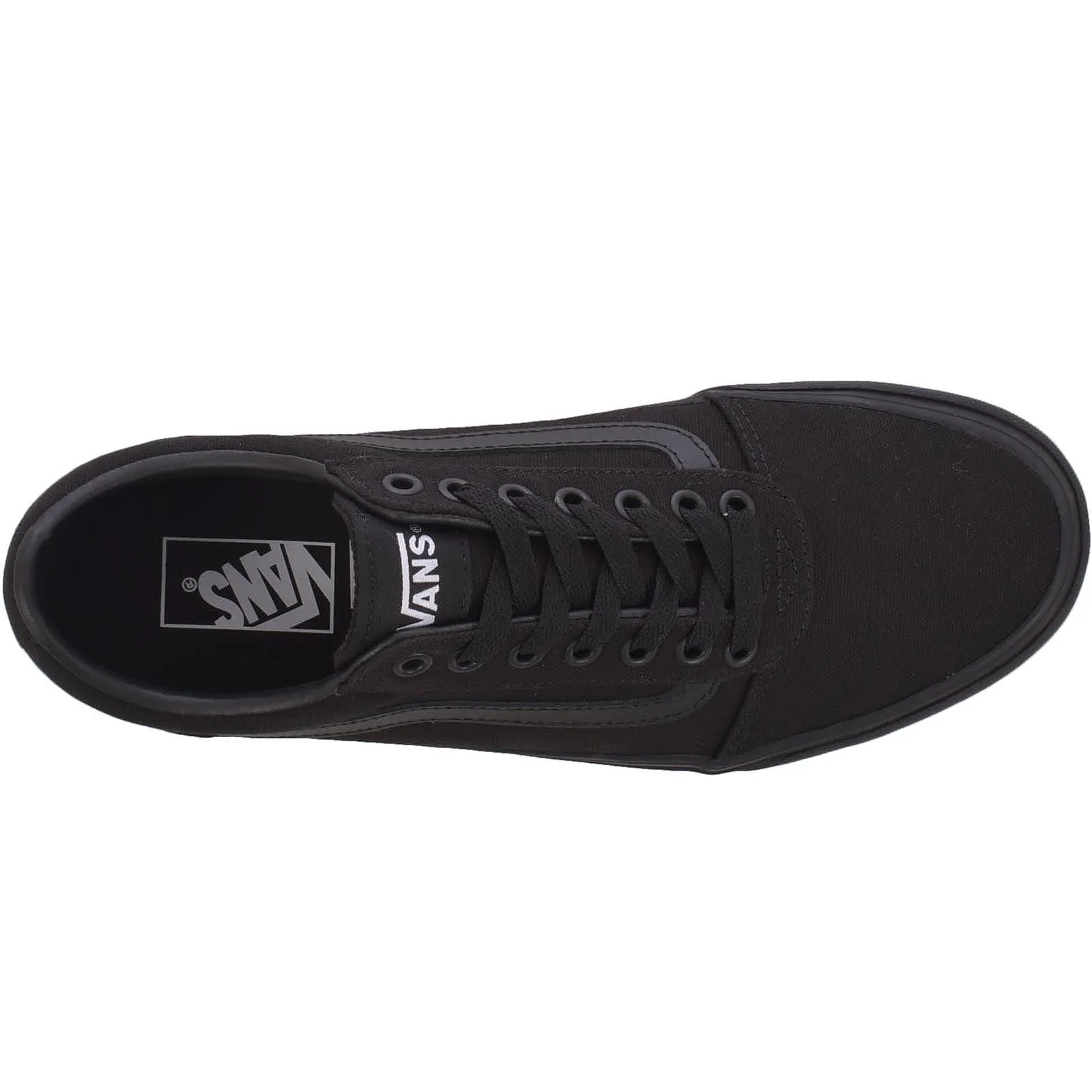 Vans Mens Ward Low Canvas Trainers Shoes - Black