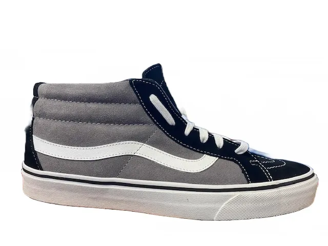 Vans scarpa sneakers da uomo SK8-Mid Reissue VN-0 XIIDZD nero grigio