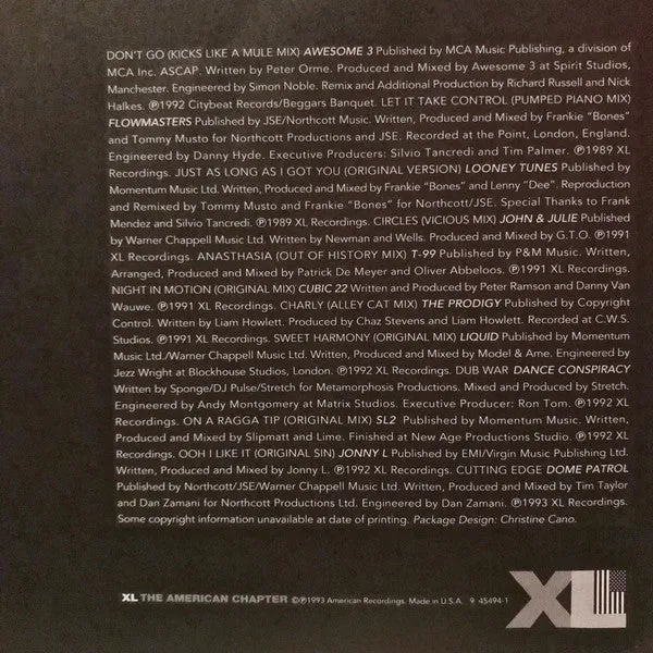 Various - XL-Recordings: The American Chapter (2xLP, Comp) (NM or M-)