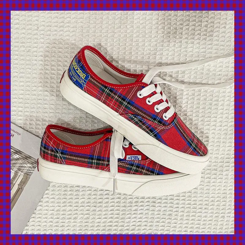 Vintage Plaid Sneakers