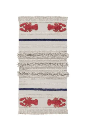 WASHABLE RUNNER RUG MINI LOBSTER