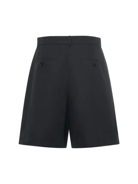 Weekend Max Mara   Ecuba cotton &amp; linen canvas shorts 