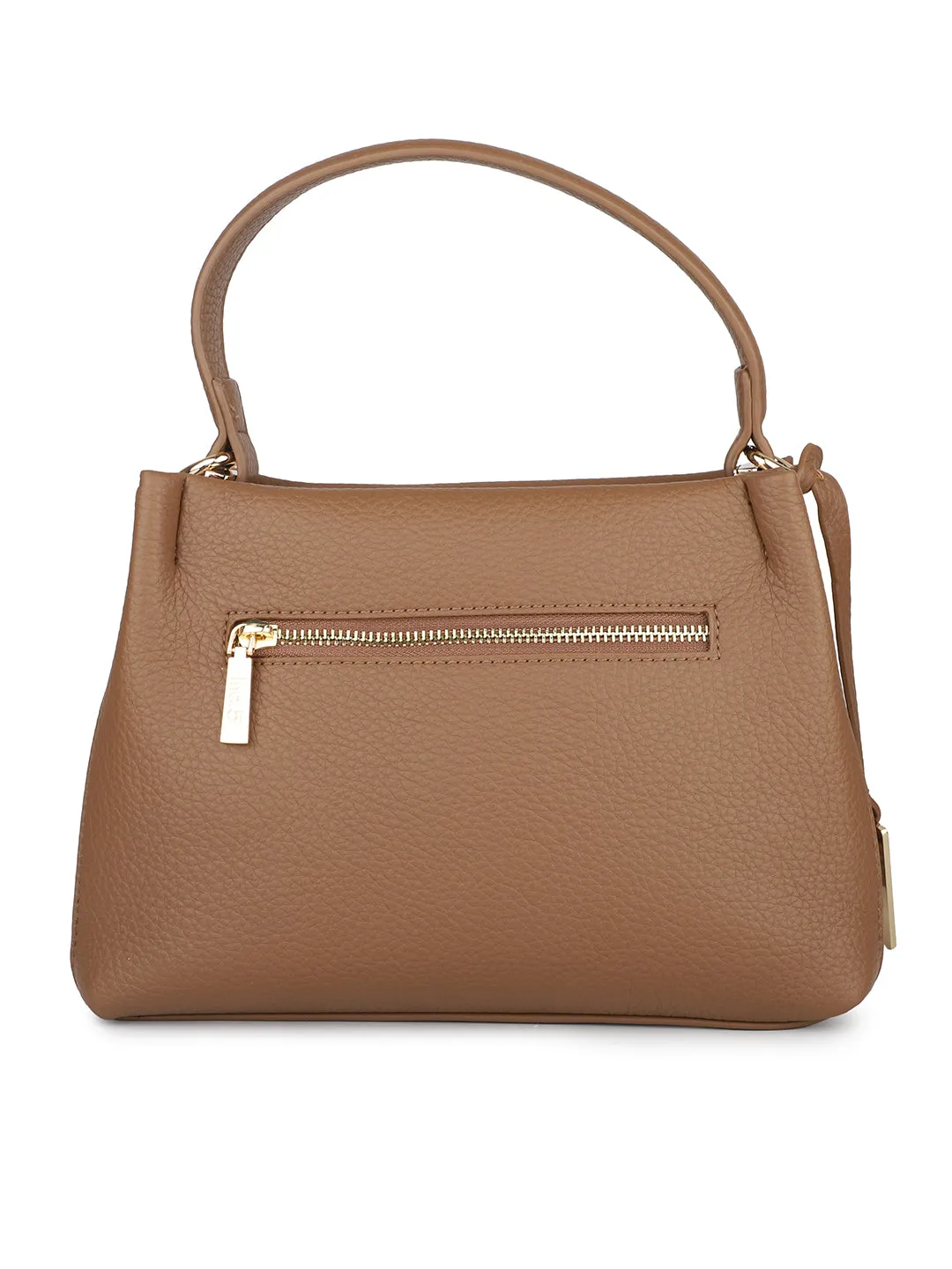 Women Beige Solid Shoulder Bag