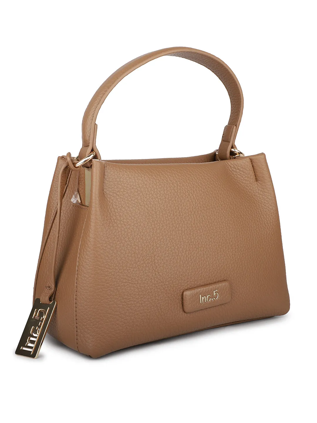 Women Beige Solid Shoulder Bag