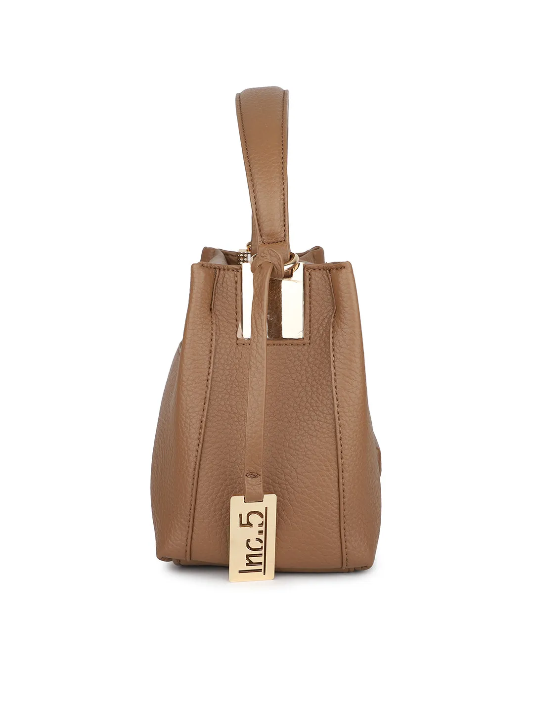 Women Beige Solid Shoulder Bag