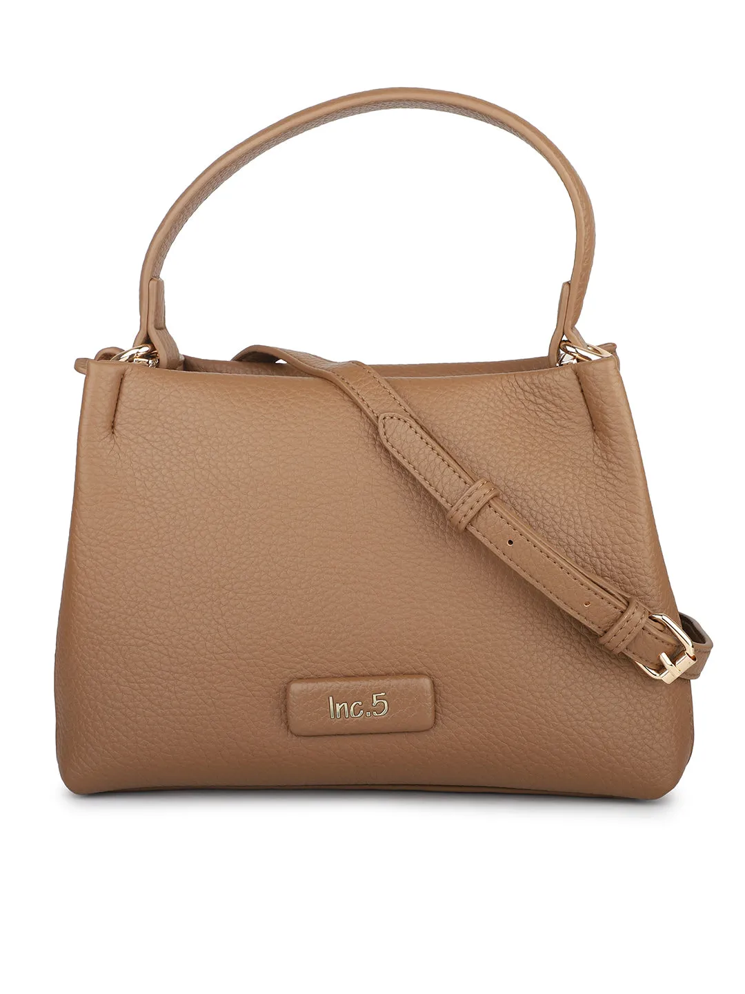 Women Beige Solid Shoulder Bag