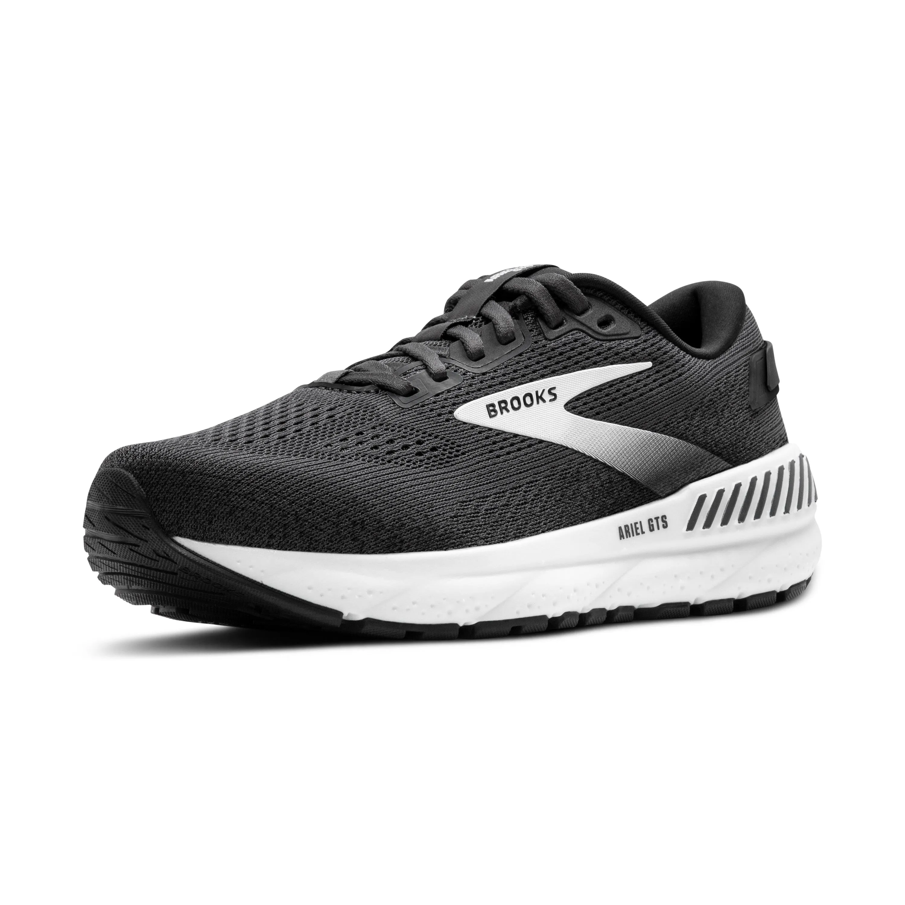 Women's Brooks Ariel GTS 24 Color: Ebony/Black/White (EXTRA WIDE WIDTH)