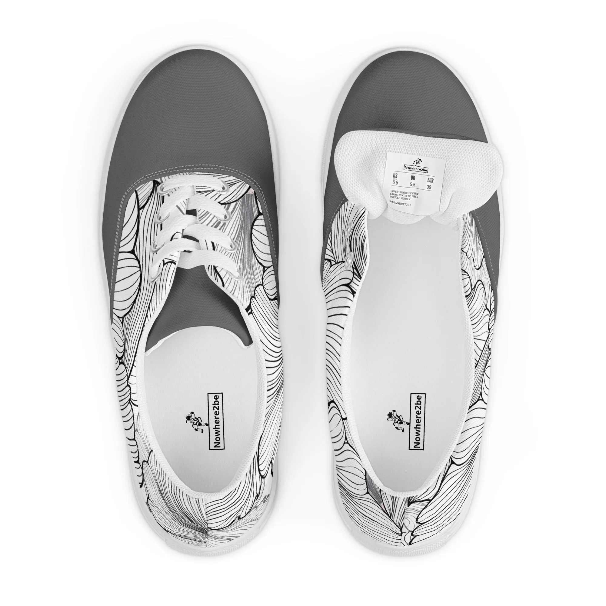 Women’s lace-up canvas shoes