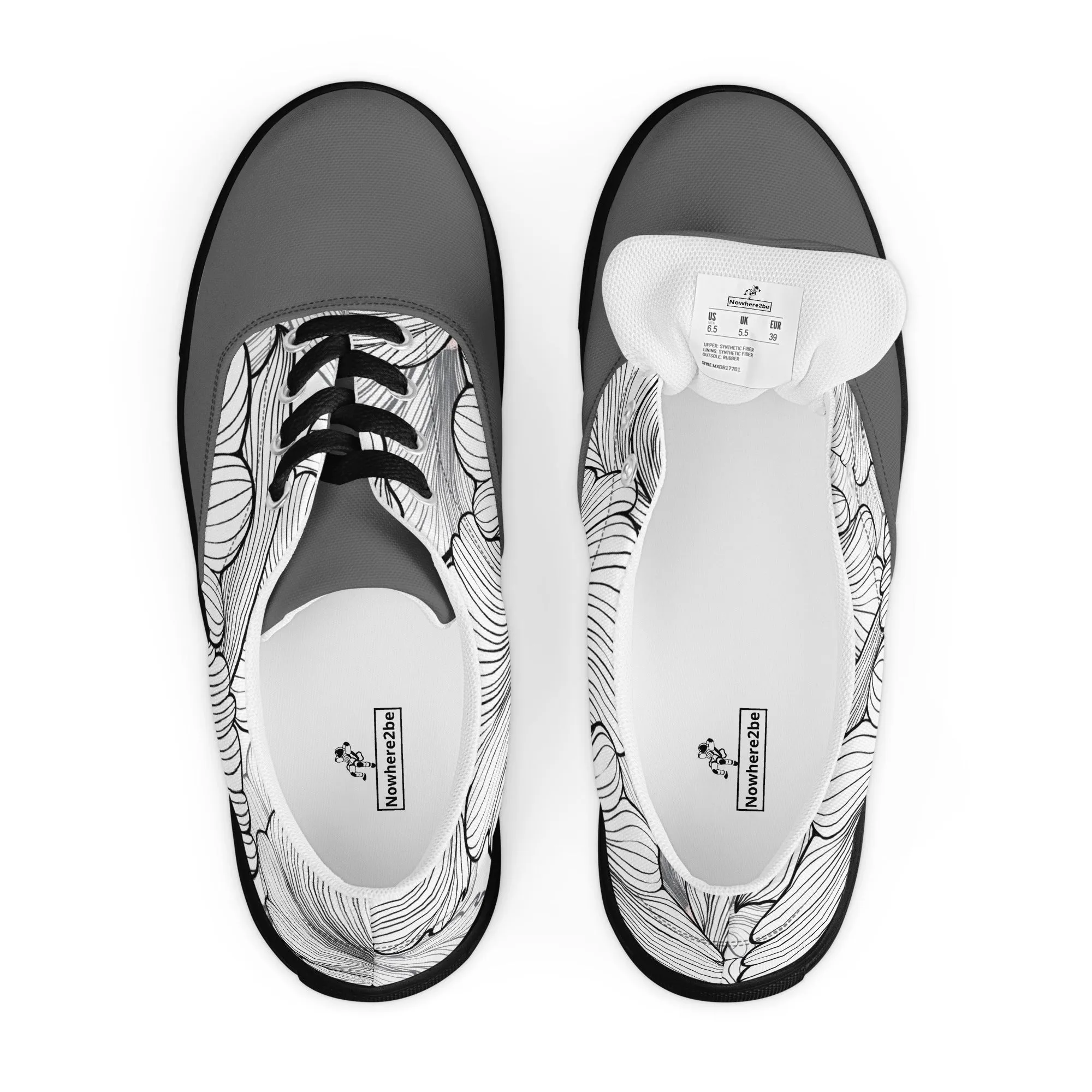 Women’s lace-up canvas shoes