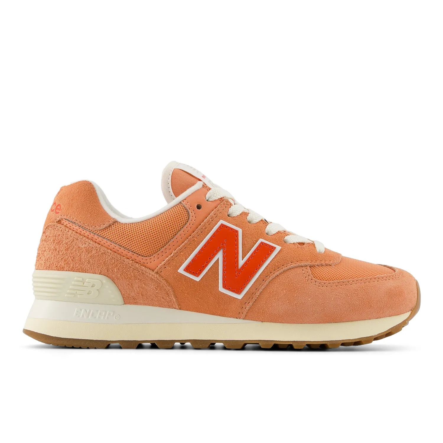 Women's New Balance 574 Core Color: Copper with Neo Flame