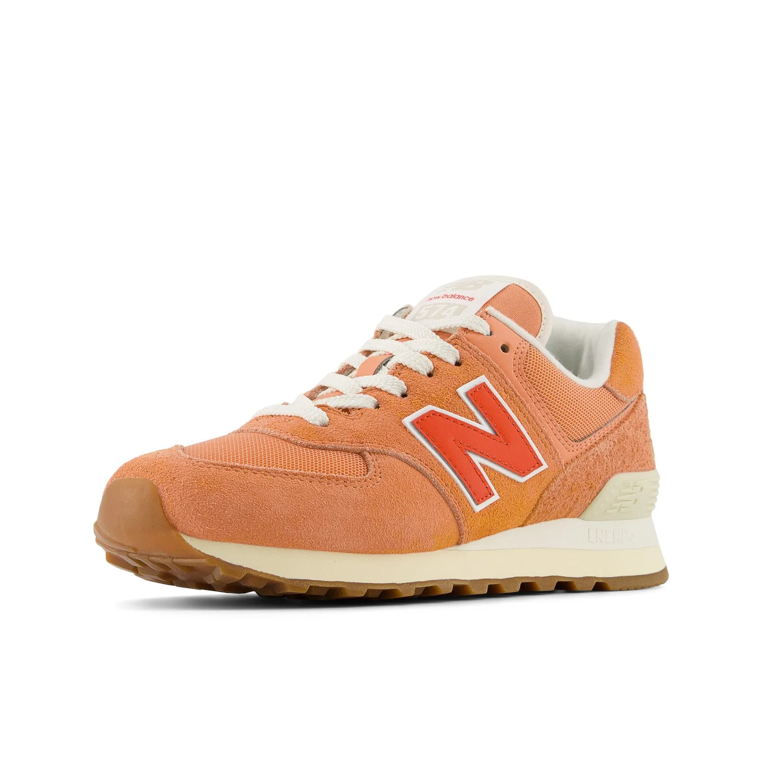 Women's New Balance 574 Core Color: Copper with Neo Flame