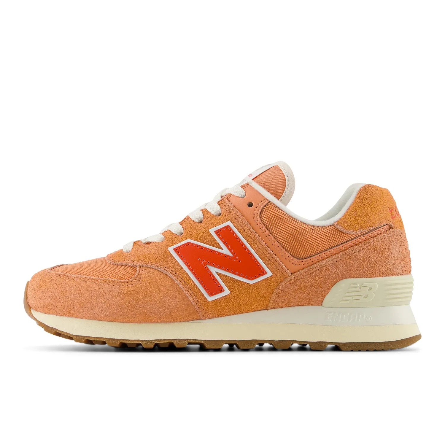 Women's New Balance 574 Core Color: Copper with Neo Flame