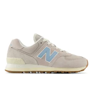 Women's New Balance 574 Core Color: Moonrock with Chrome Blue