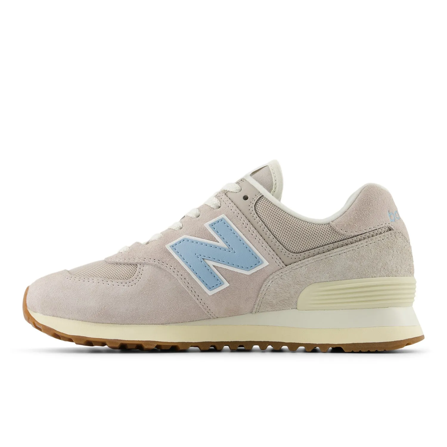 Women's New Balance 574 Core Color: Moonrock with Chrome Blue